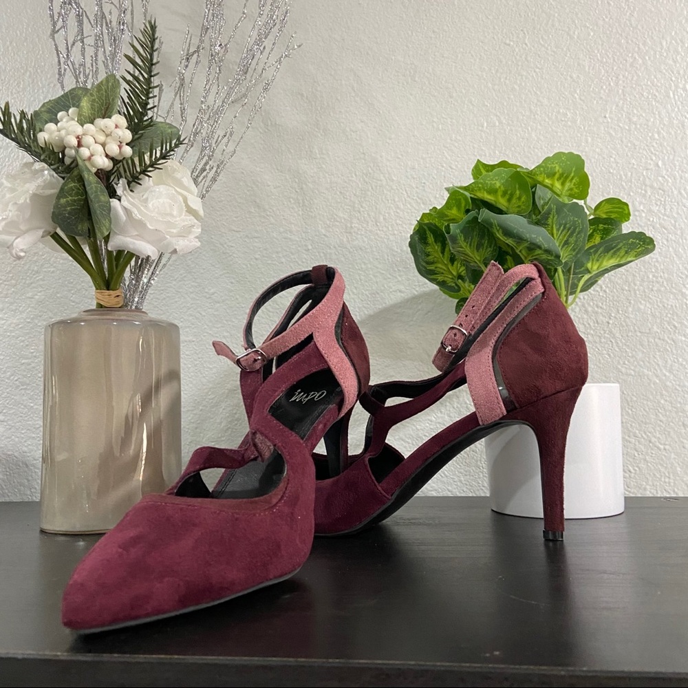 Purple Strappy Heels